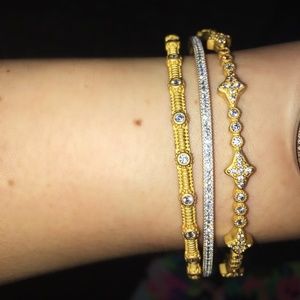 Freida Rothman 14K Bangle Set of 3